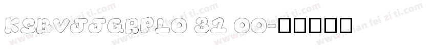 KSBVJJGRPL0 31 00字体转换
